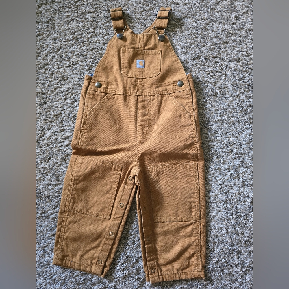 Carhartt Brown Kids Overalls 18m